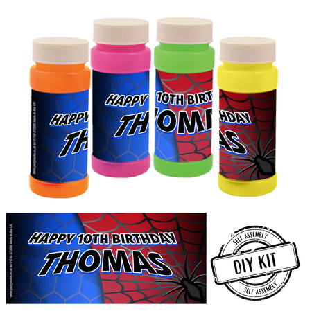 Personalised Bubbles - Spider-Hero - Pack of 8