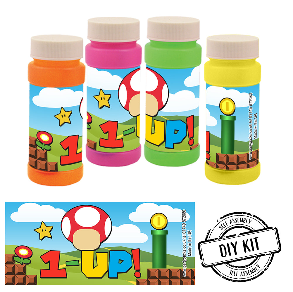 Super Plumber Bros '1-UP' Bubbles - Pack of 8