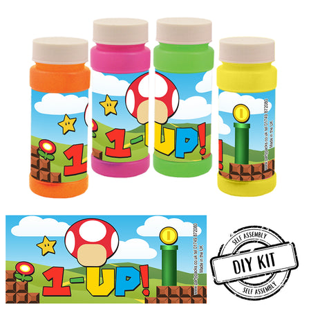 Super Plumber Bros '1-UP' Bubbles - Pack of 8