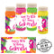 Personalised Bubbles - Tropical Flamingo - Pack of 8