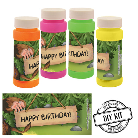 Personalised Bubbles - 'Happy Birthday!' Walk in the Woods - Pack of 8