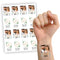 Wedding Botanical Personalised Photo Temporary Tattoos - Pack of 16