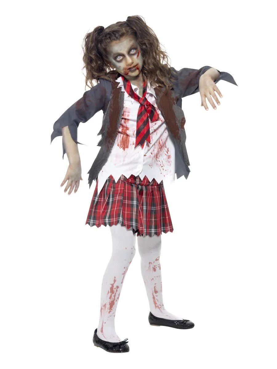 Child's Zombie School Girl Costume