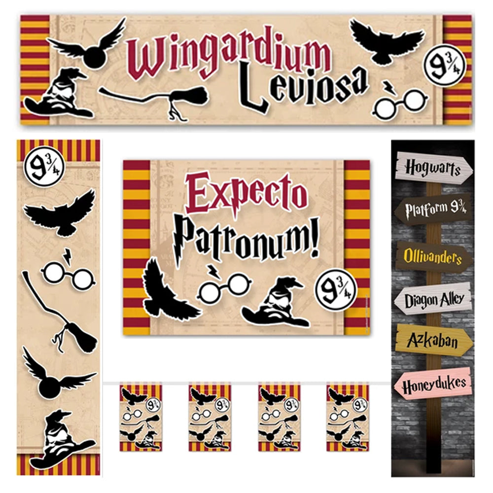Harry Potter Birthday Party Supplies, Decorations & Favors, Small & Large  Plates, Cups, Napkins, Birthday Banner Gift. Hogwarts Themed, Tableware,  Wizard Decor,…