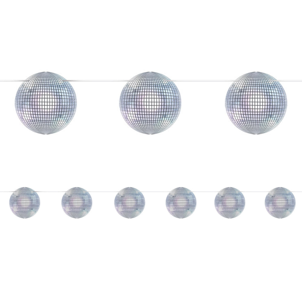 Disco Ball Garland - 2.1m – Party Packs