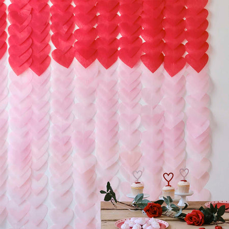 Ombre Hearts Party Backdrop – Party Packs