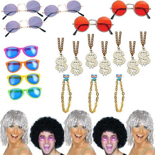 1970s Fancy Dress Pack For 10 People – Party Packs