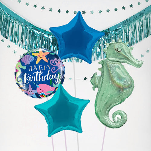 Ocean Themed Party Decoration Set For Boys And Girls Birthday Party, Table  Centerpiece Decoration Including Happy Birthday Banner, Crab, Dolphin,  Clown Fish, Turtle, Coral, Seahorse, Octopus Honeycomb Decorations