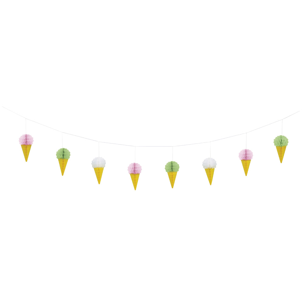 Honeycomb Ice Cream Garland - 2m – Party Packs