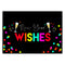 Neon New Year 'New Year Wishes' Poster Decoration - A3