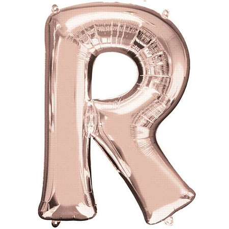 Rose Gold Letter R Foil Balloon- 32