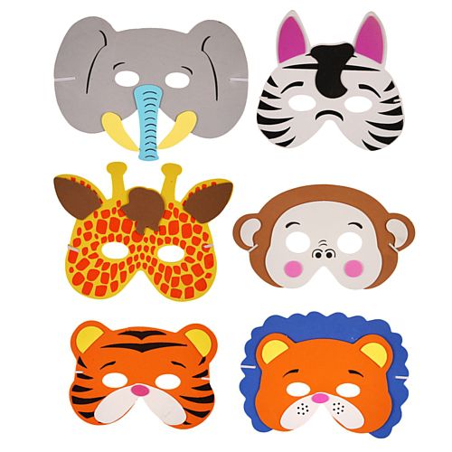 Assorted Jungle Foam Animal Masks - Each – Party Packs