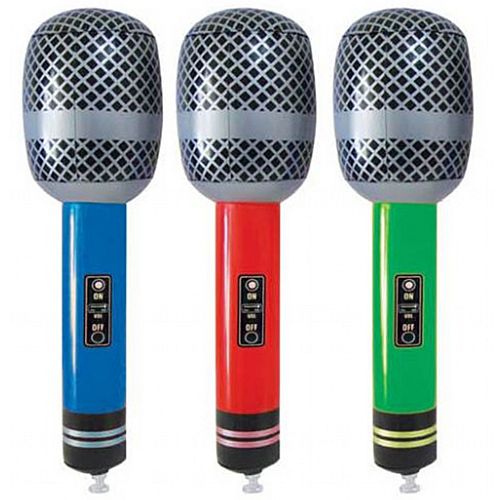 Inflatable Microphone - 25cm – Party Packs