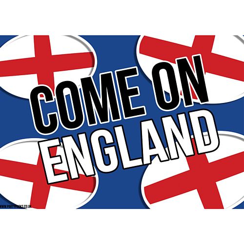 Come On England Rugby Poster - A3 – Party Packs