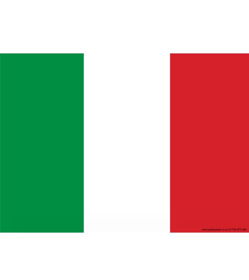 Italian Themed Flag Poster - A3 – Party Packs