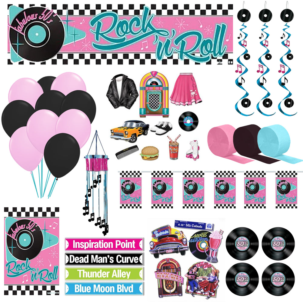 1950's Rock n Roll Decoration Party Pack – Party Packs